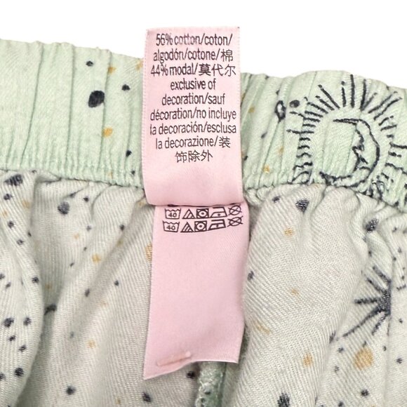 Women's VICTORIA'S SECRET Dreamer Mint Celestial Flannel Pajama Set- Size XS - Picture 14 of 14